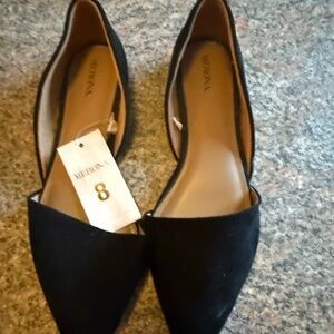 Merona size 8 black flats